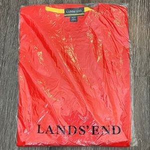 NWT Land's End Large (42-44) Red Short Sleeve T-Shirt
